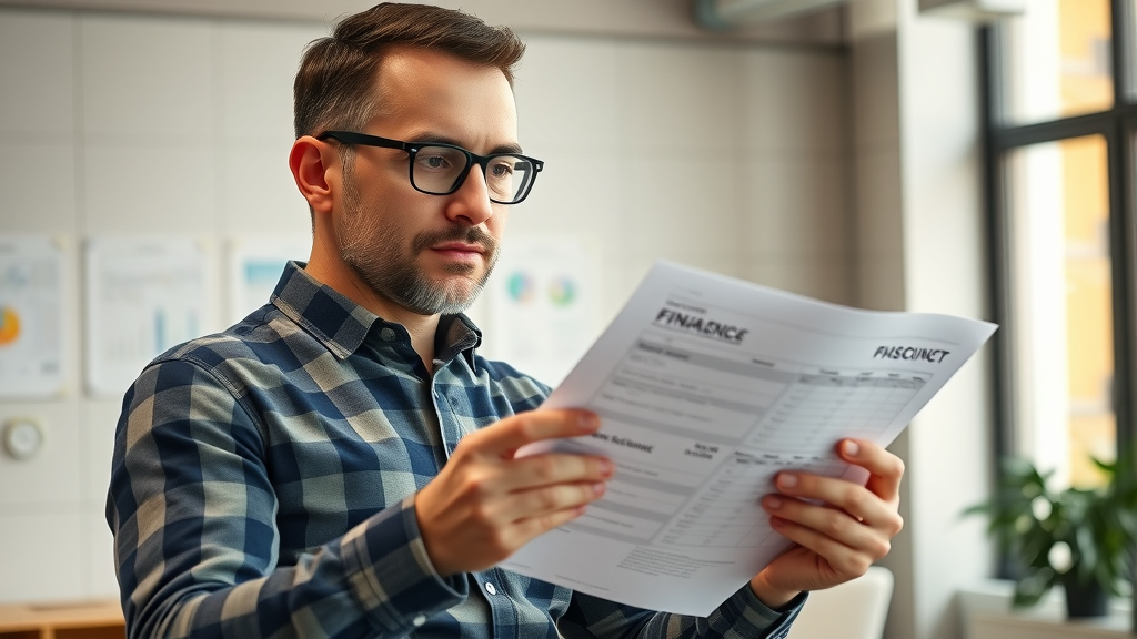Contractor reviewing checklist for optimized alternative financing strategy