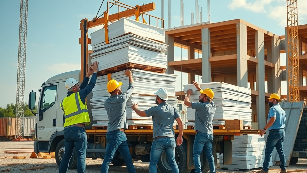 Active construction site supported by contractor alternative funding solutions